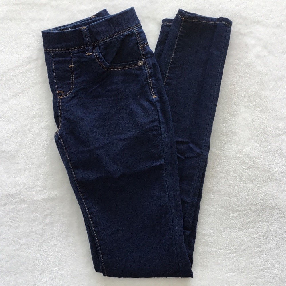 Dark blue skinny stretchy jeans